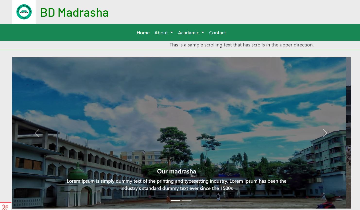 Dynamic School Website built with Laravel